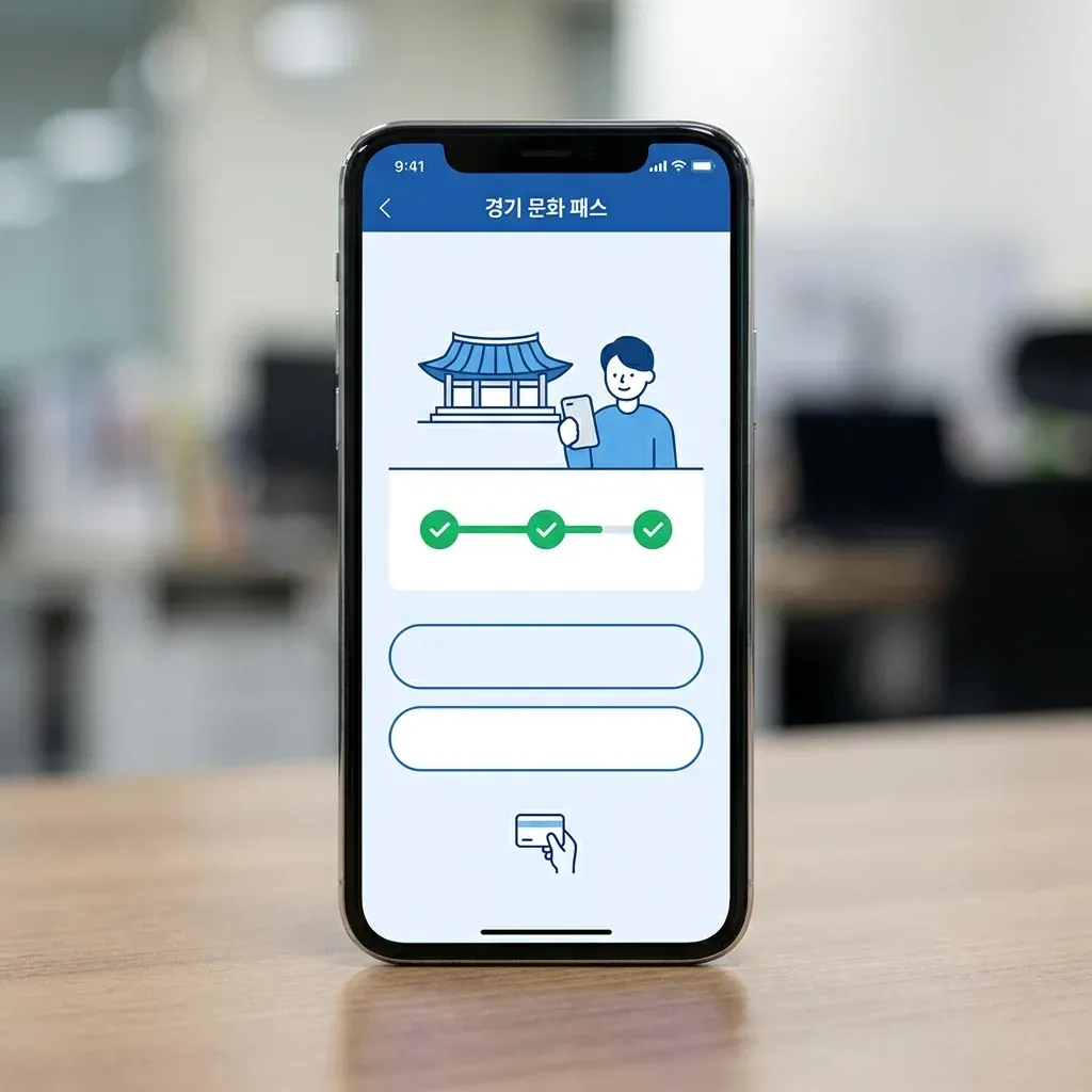 경기도 컬처패스 신청 과정 스마트폰 화면