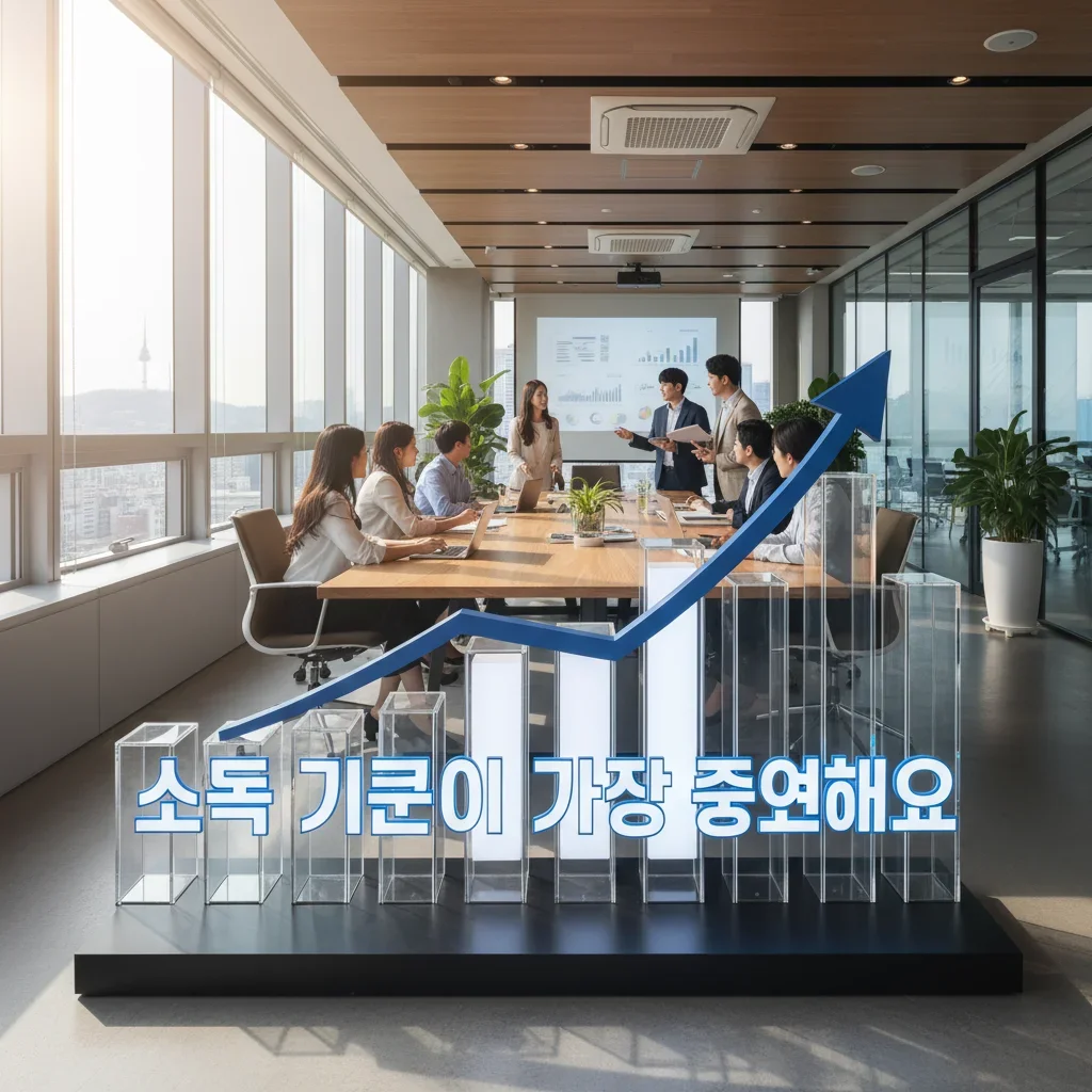 소득 기준이 가장 중요해요 관련 시각 자료