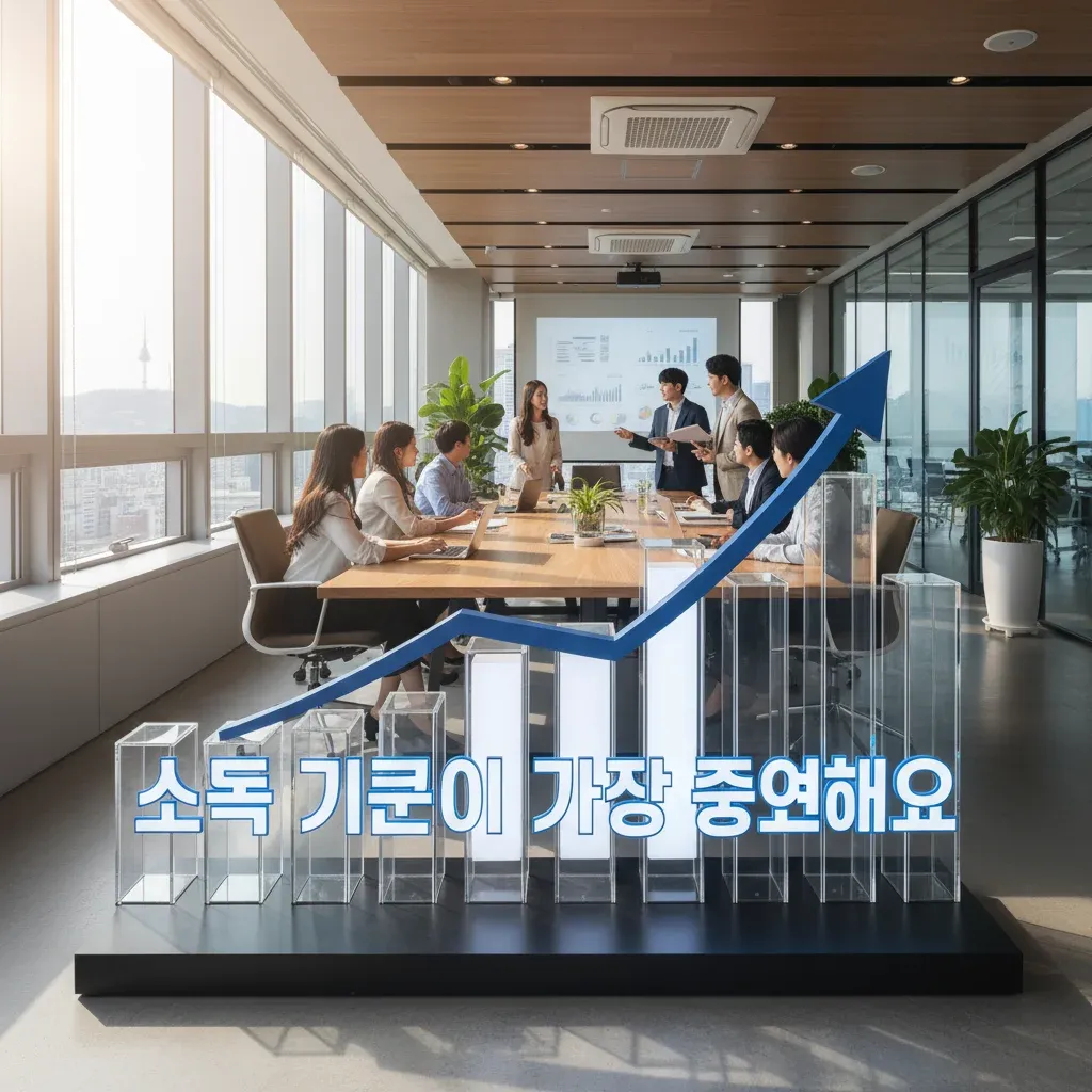 소득 기준이 가장 중요해요 관련 시각 자료