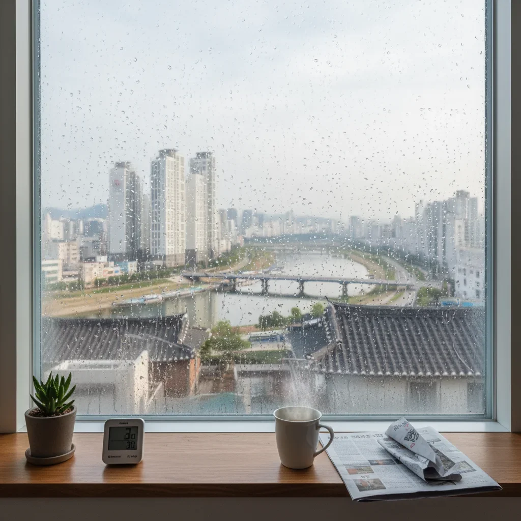 창문 결로가 생기는 진짜 원인 관련 시각 자료