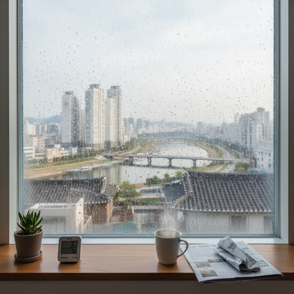 창문 결로가 생기는 진짜 원인 관련 시각 자료