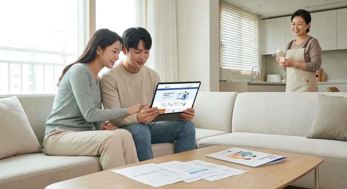 2025년 달라진 산후도우미 바우처 신청 혜택 관련 시각 자료