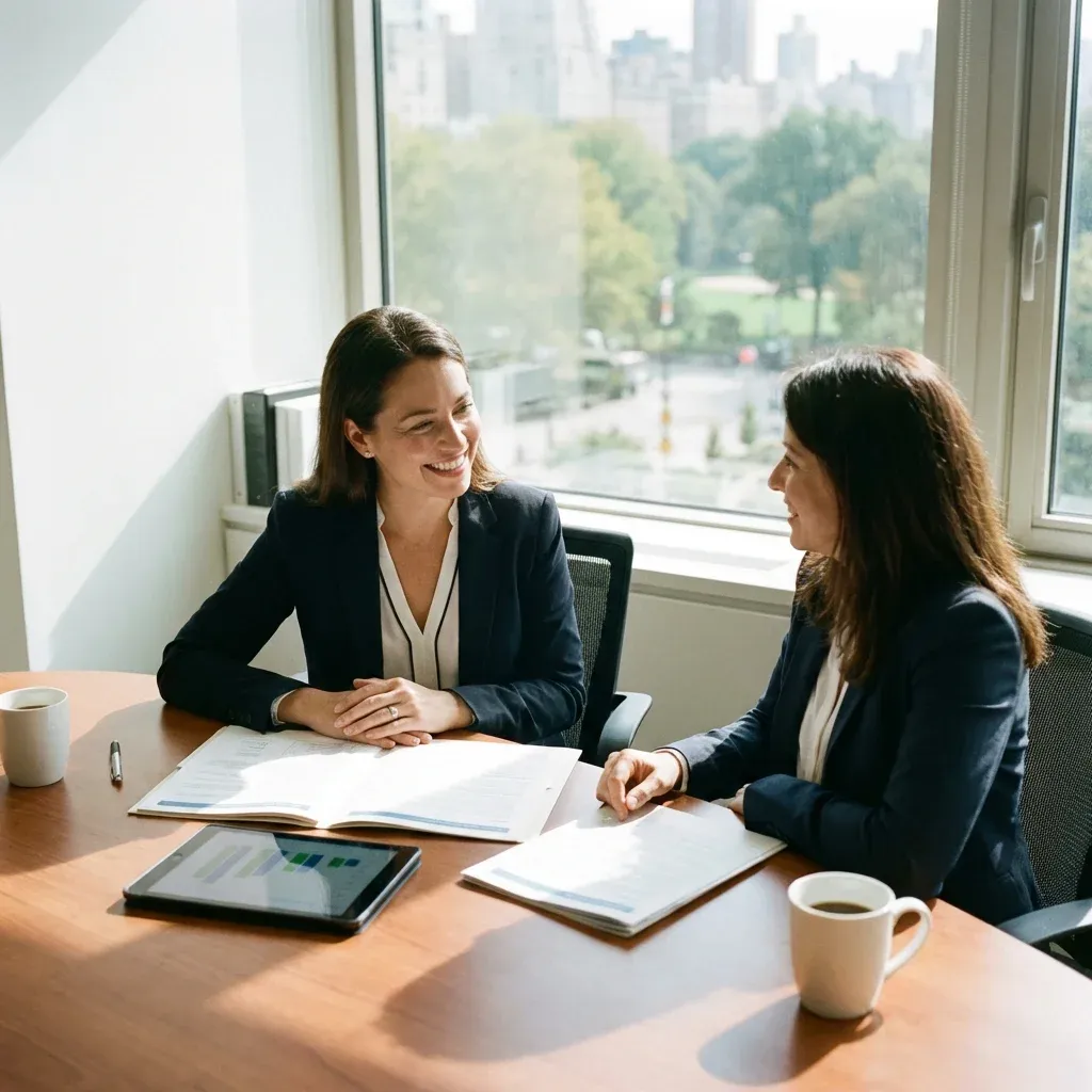 간병인보험 상담을 받는 모습