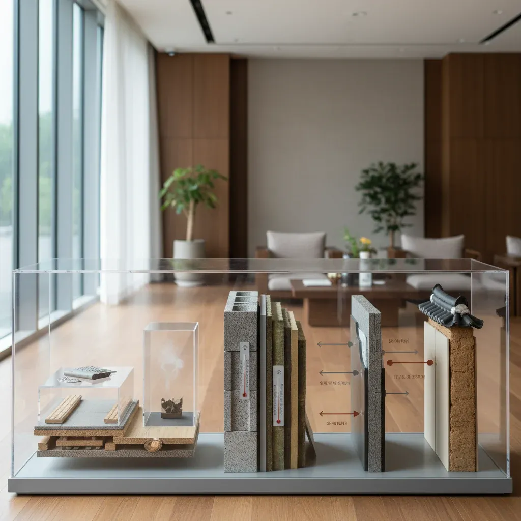 구조적 특성과 보온 원리 관련 시각 자료