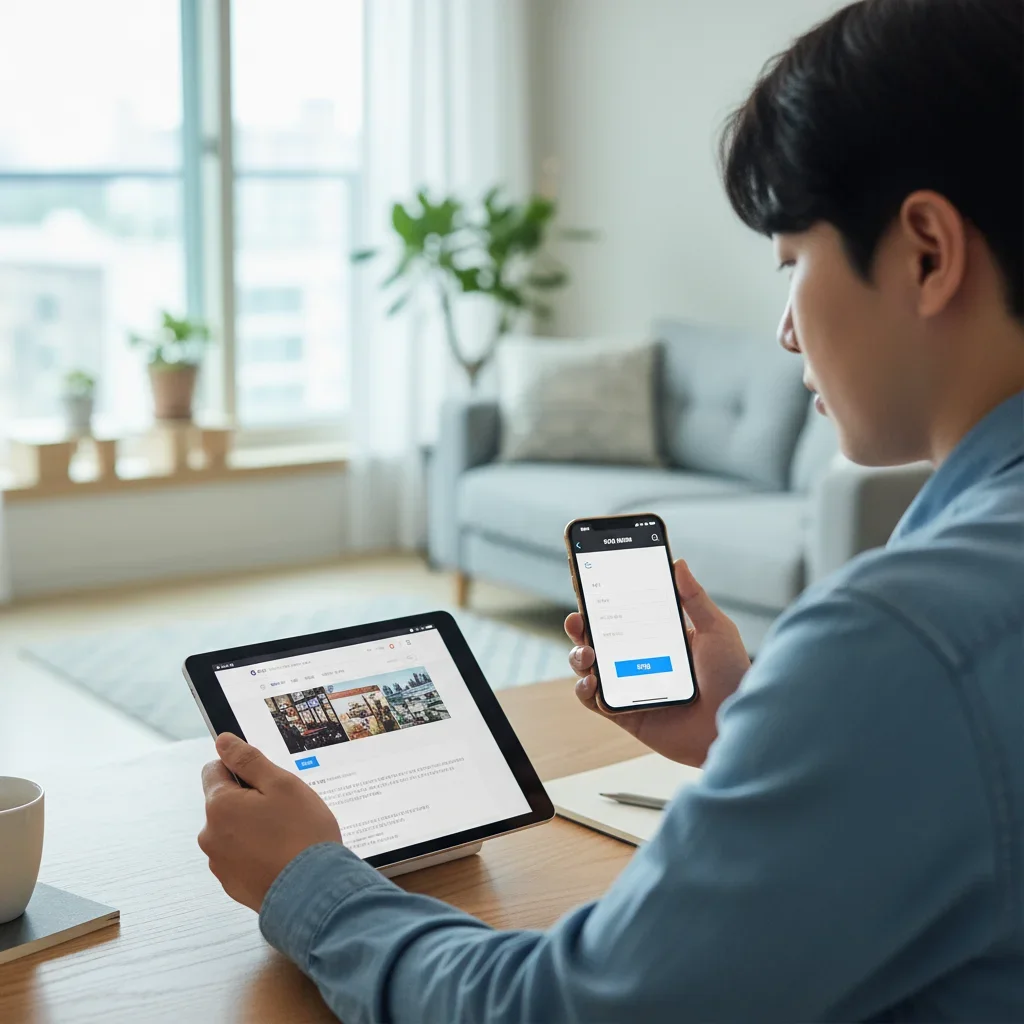 JTBC 공식 홈페이지 접속 및 로그인 절차 관련 시각 자료