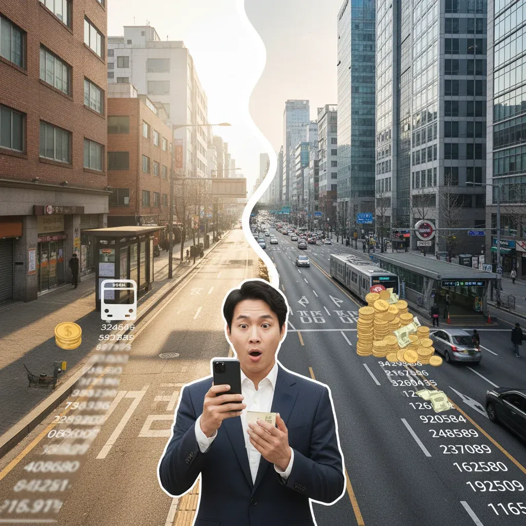 월 교통비 계산해보니 생각보다 큰 차이 관련 시각 자료