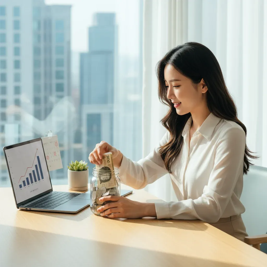 매월 꾸준히 저축하는 것이 중요해요 관련 시각 자료