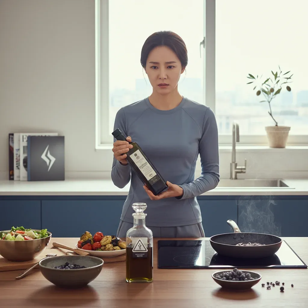 건강한 기름이라 믿었던 올리브오일의 숨겨진 위험성 관련 시각 자료