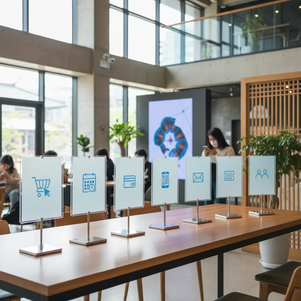 온라인 예매 진행 단계 관련 시각 자료