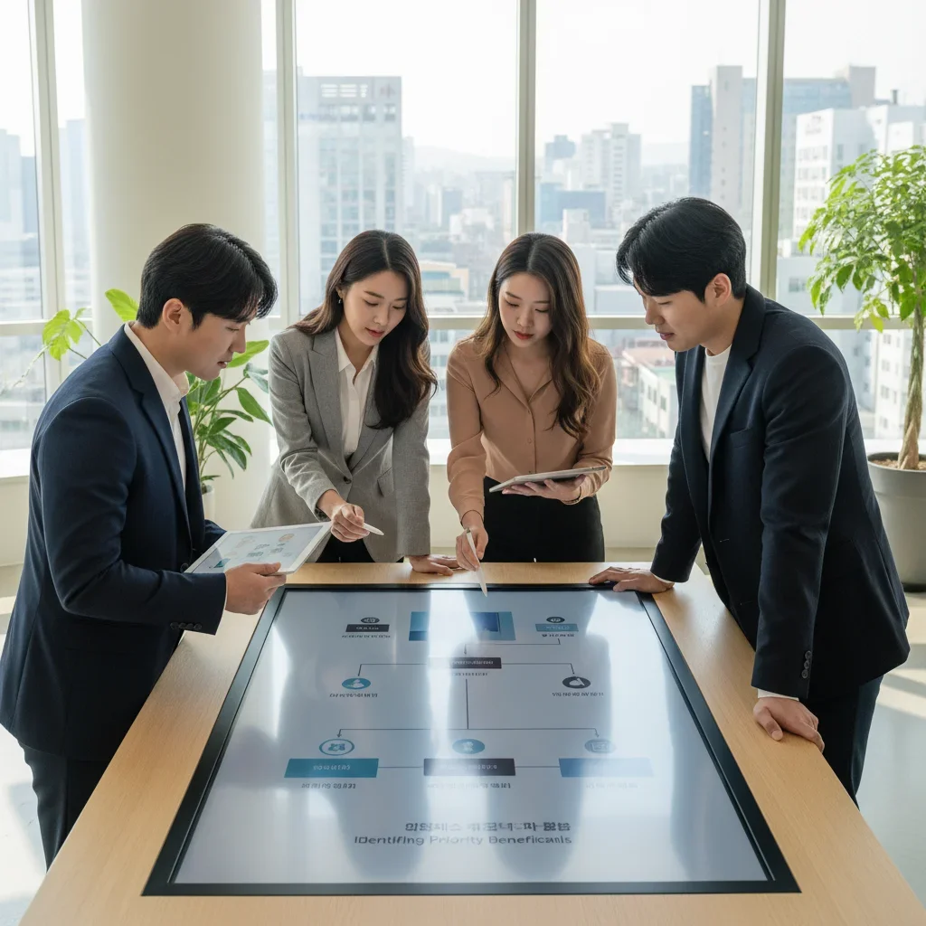 우선 혜택 대상자 파악하기 관련 시각 자료