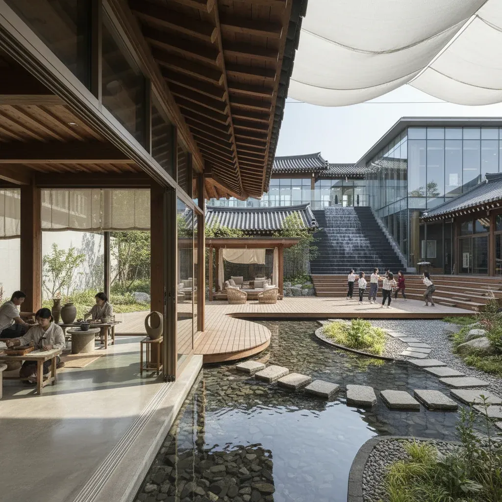 실내외를 아우르는 다양한 체험공간 관련 시각 자료