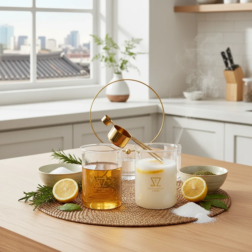 1:1 황금 비율로 만드는 천연 세정제 관련 시각 자료