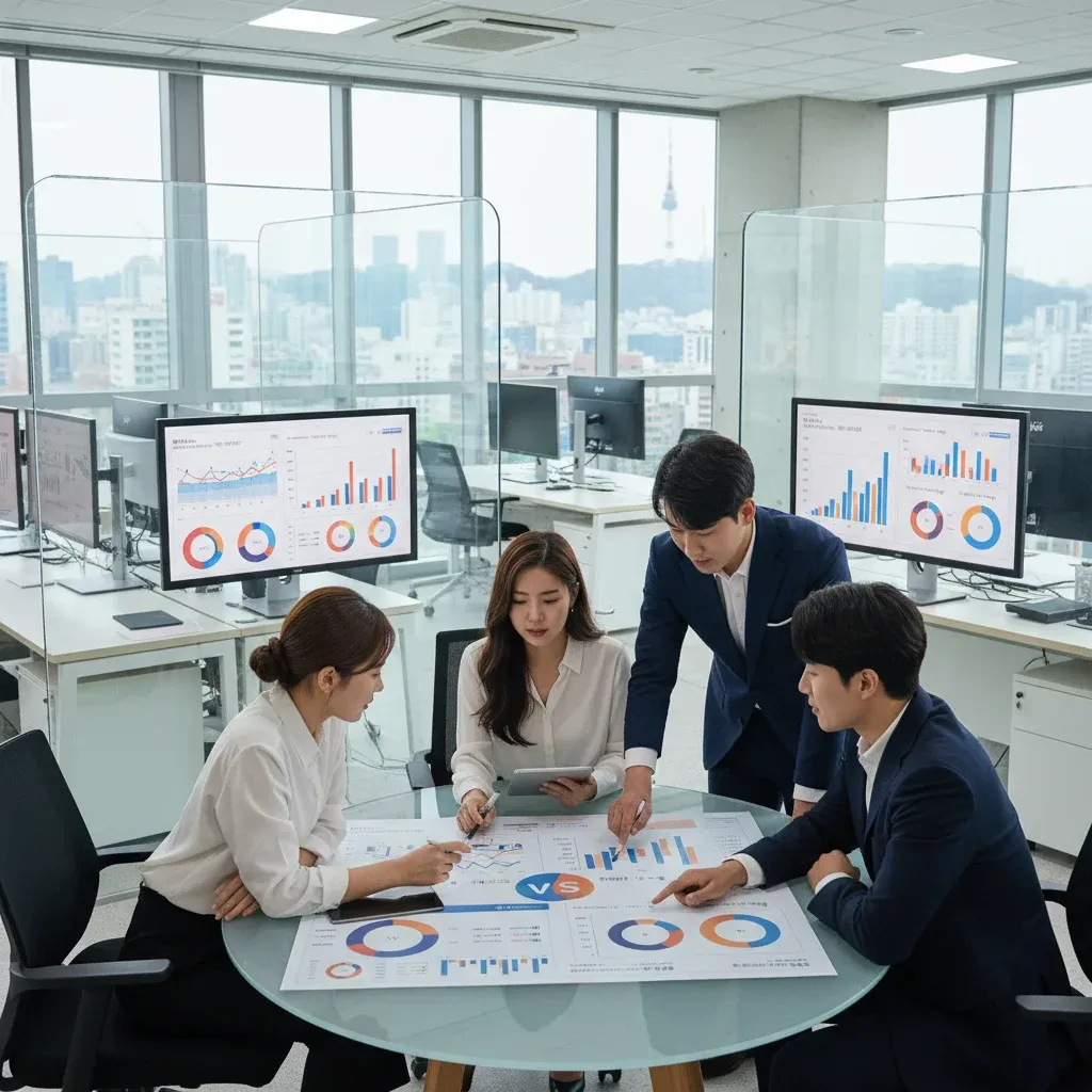 시중은행 금리 비교 분석 관련 시각 자료