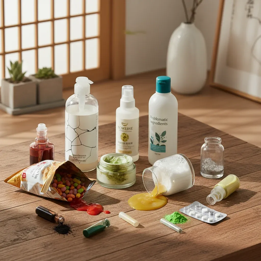 문제가 되는 성분들 관련 시각 자료