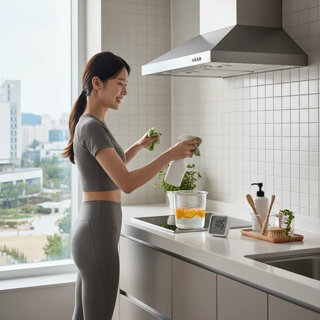 매일 5분 루틴으로 기름때 예방 관련 시각 자료