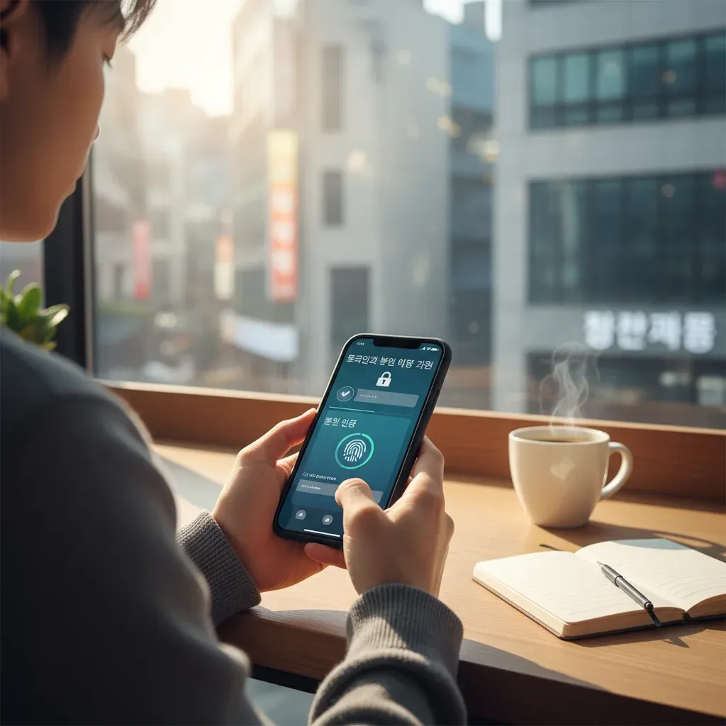 로그인과 본인 인증 과정 관련 시각 자료