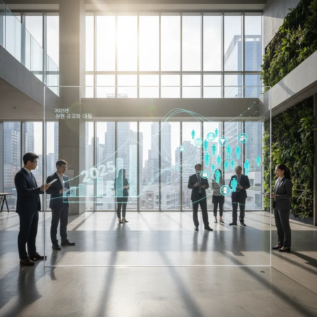 2025년 지원 규모와 대상 관련 시각 자료